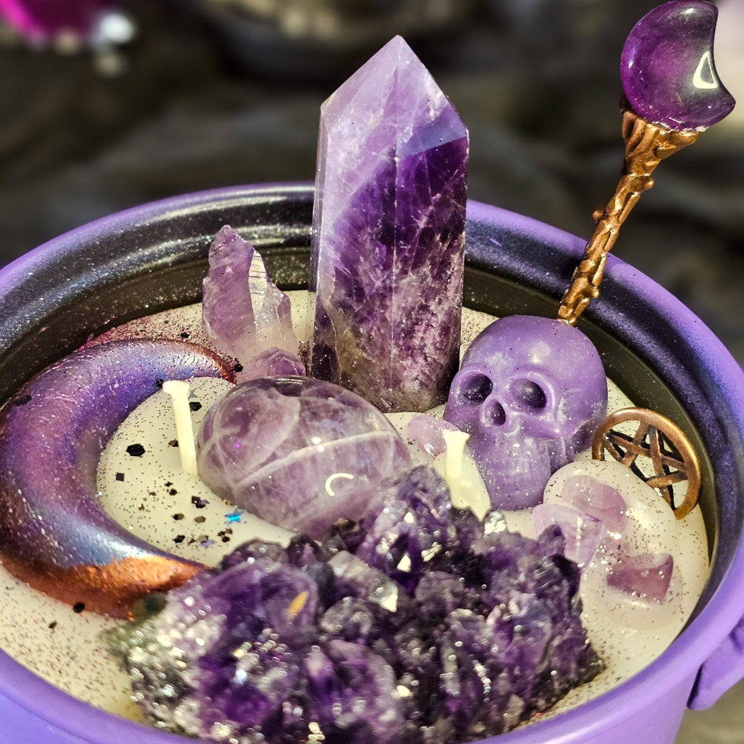 Amethyst Moon - Premium Cauldron Candle