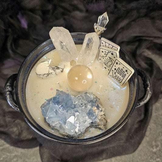 Celestine Tarot - Premium Cauldron Candle