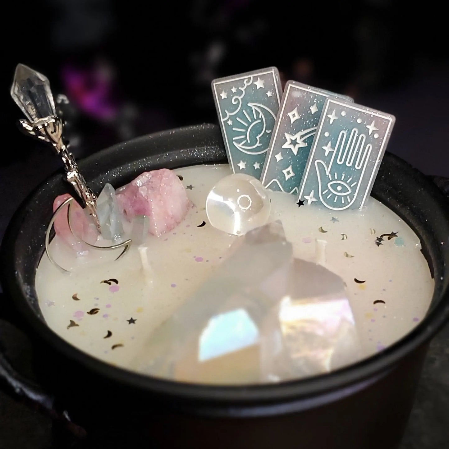 Deluxe Cauldron Candle - Pastel Tarot Cards Fundamental Magick