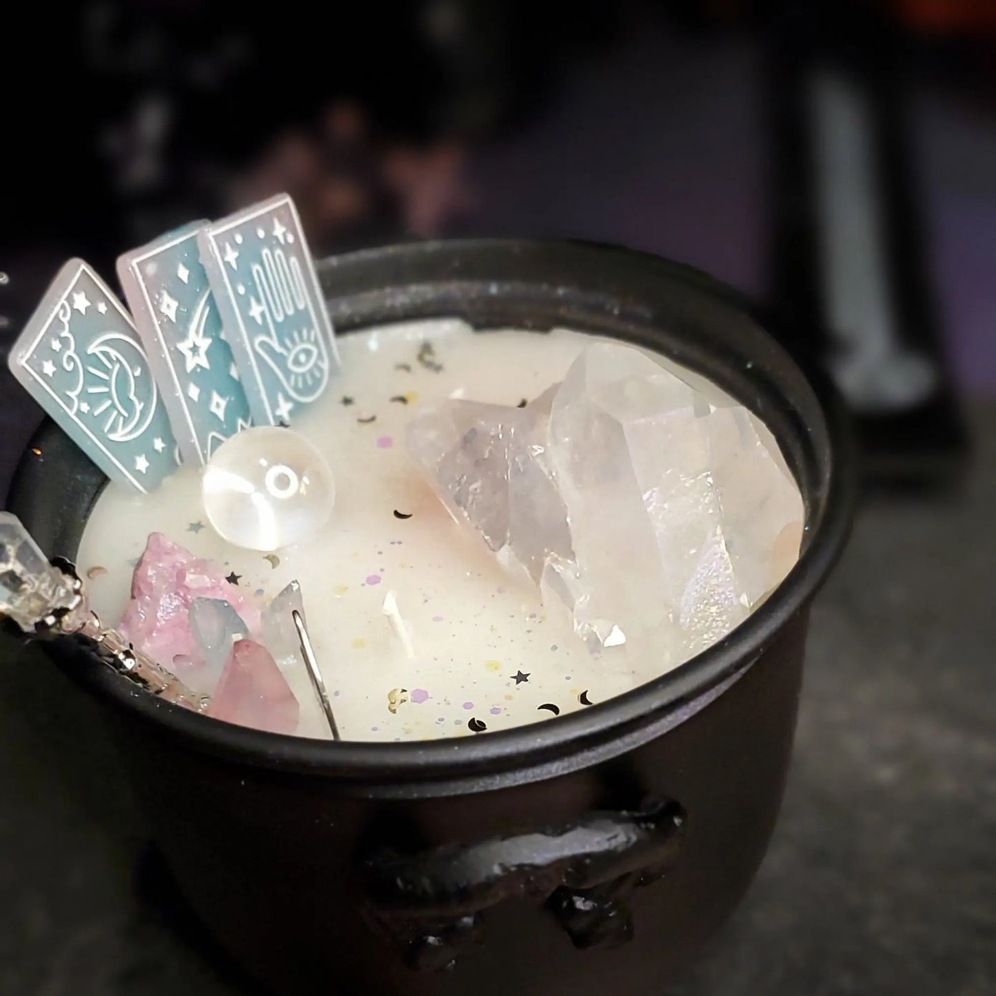 Deluxe Cauldron Candle - Pastel Tarot Cards Fundamental Magick