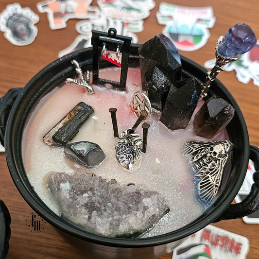 EAT THE RICH : Fundraiser Cauldron Candles Fundamental Magick