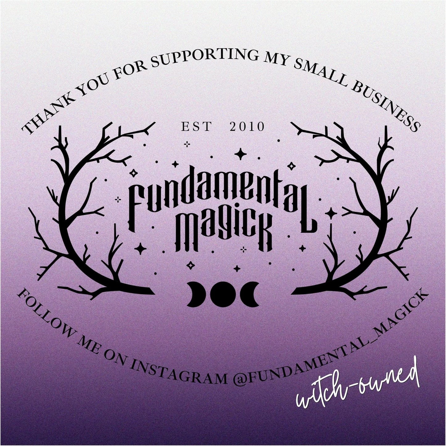 Book of Shadows Candle Fundamental Magick