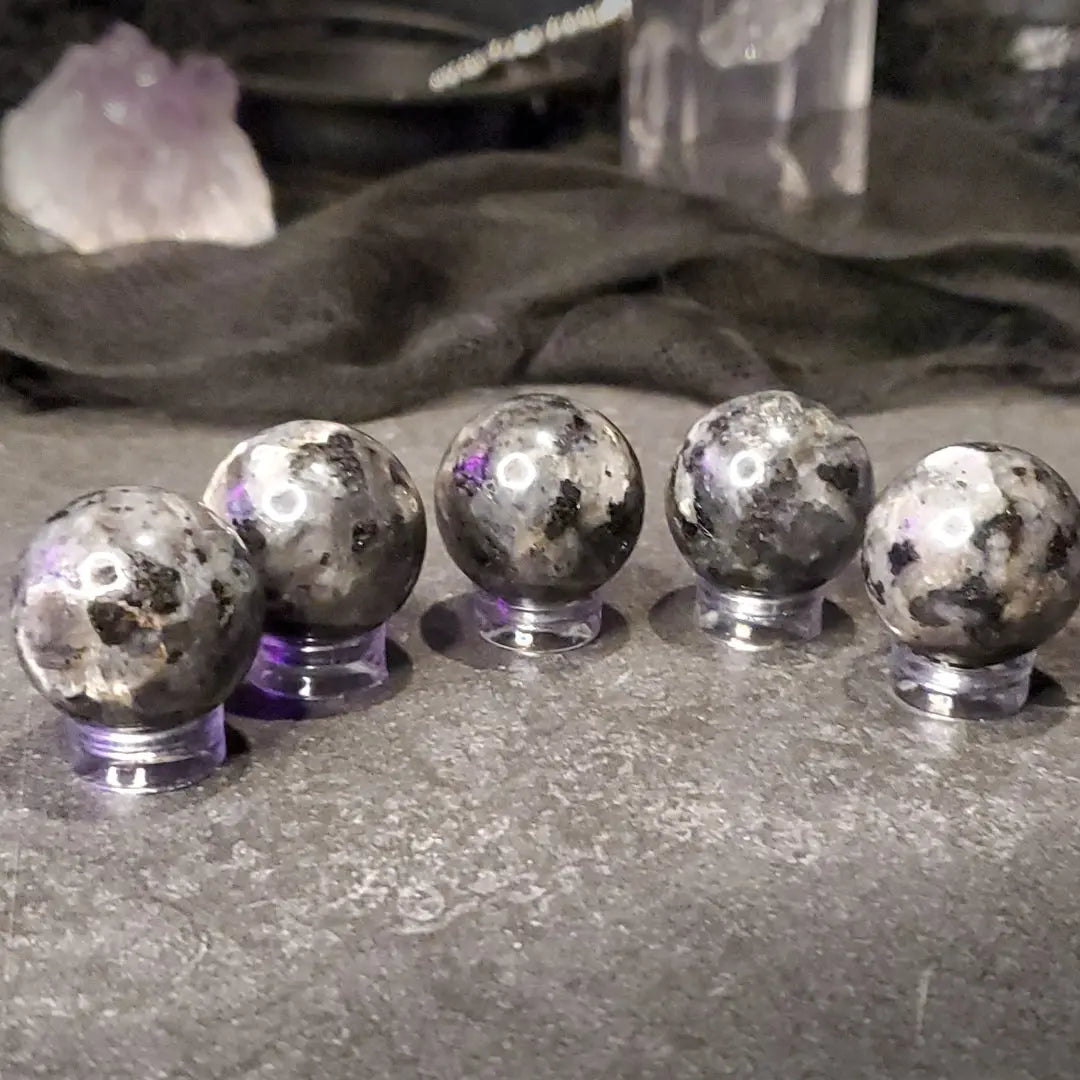 Larvikite Mini-Sphere Fundamental Magick
