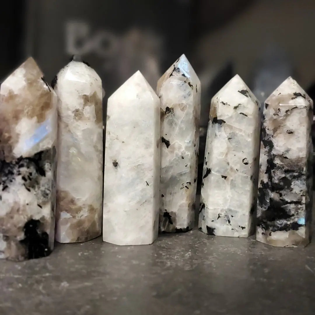 White Labradorite Towers Fundamental Magick