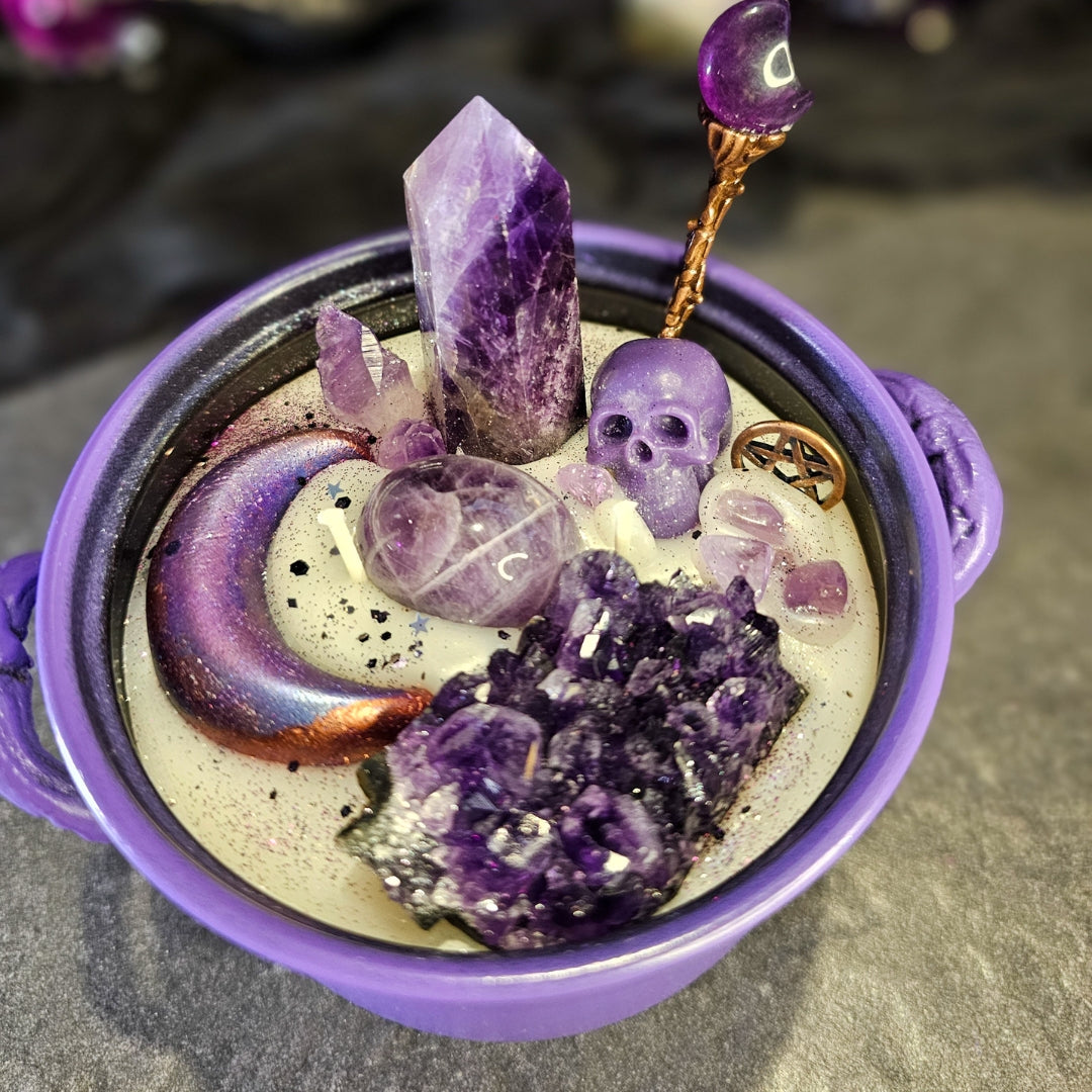 Amethyst Moon - Premium Cauldron Candle