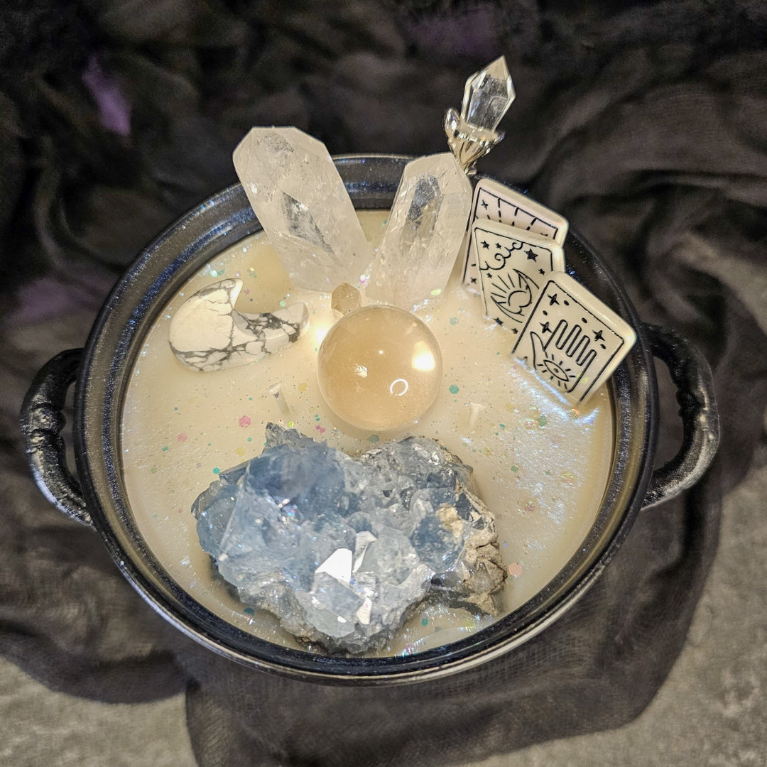 Celestine Tarot - Premium Cauldron Candle