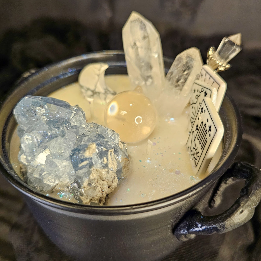 Celestine Tarot - Premium Cauldron Candle