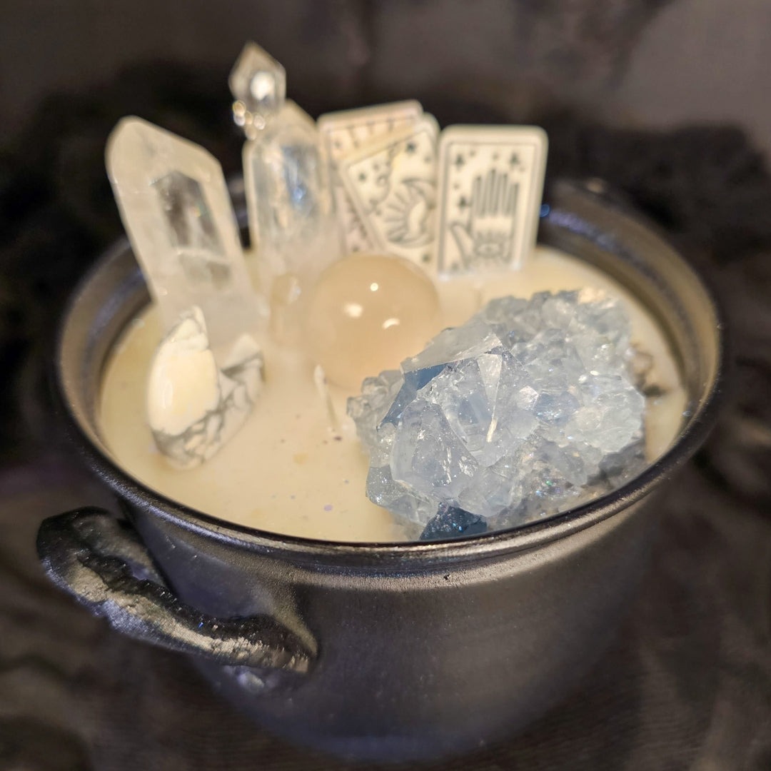 Celestine Tarot - Premium Cauldron Candle