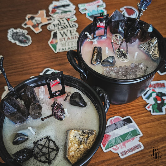 EAT THE RICH : Fundraiser Cauldron Candles Fundamental Magick