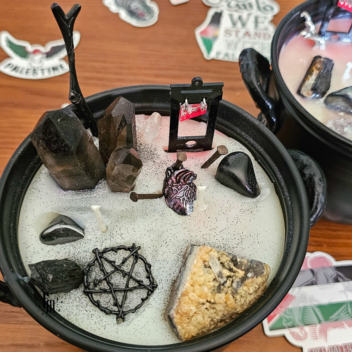 EAT THE RICH : Fundraiser Cauldron Candles Fundamental Magick